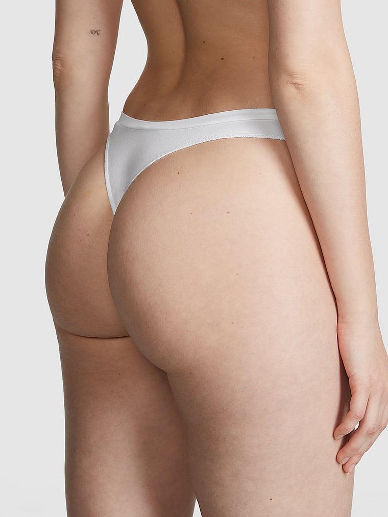 Pink Seamless Derin Bacak Kesim Tanga arka görünümü