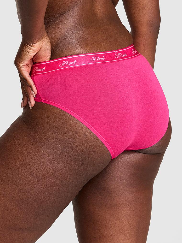 Pink Logolu Pamuklu Hiphugger Kulot arka görünüm