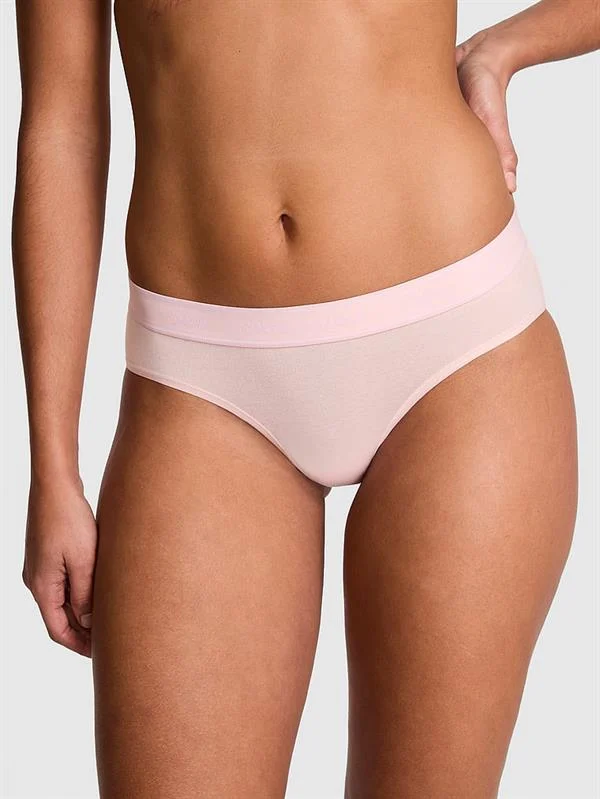 Pink Logolu Pamuklu Hiphugger Kulot