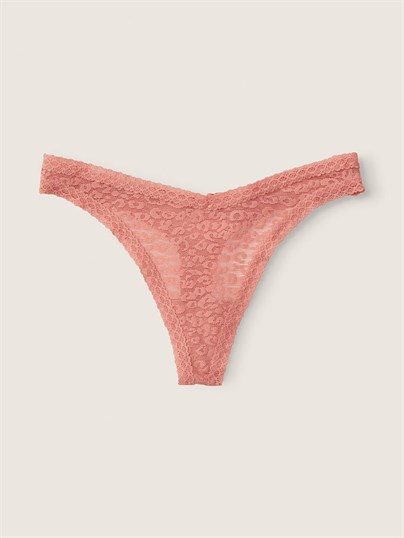 Pink Wear Everywhere Dantelli Tanga Kulot