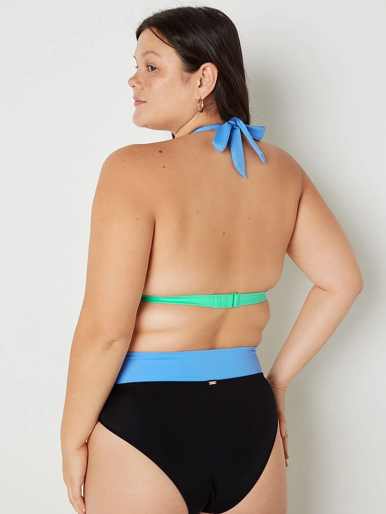 Pink Push Up Dolgulu Ucgen Bikini Ustu arka görünüm