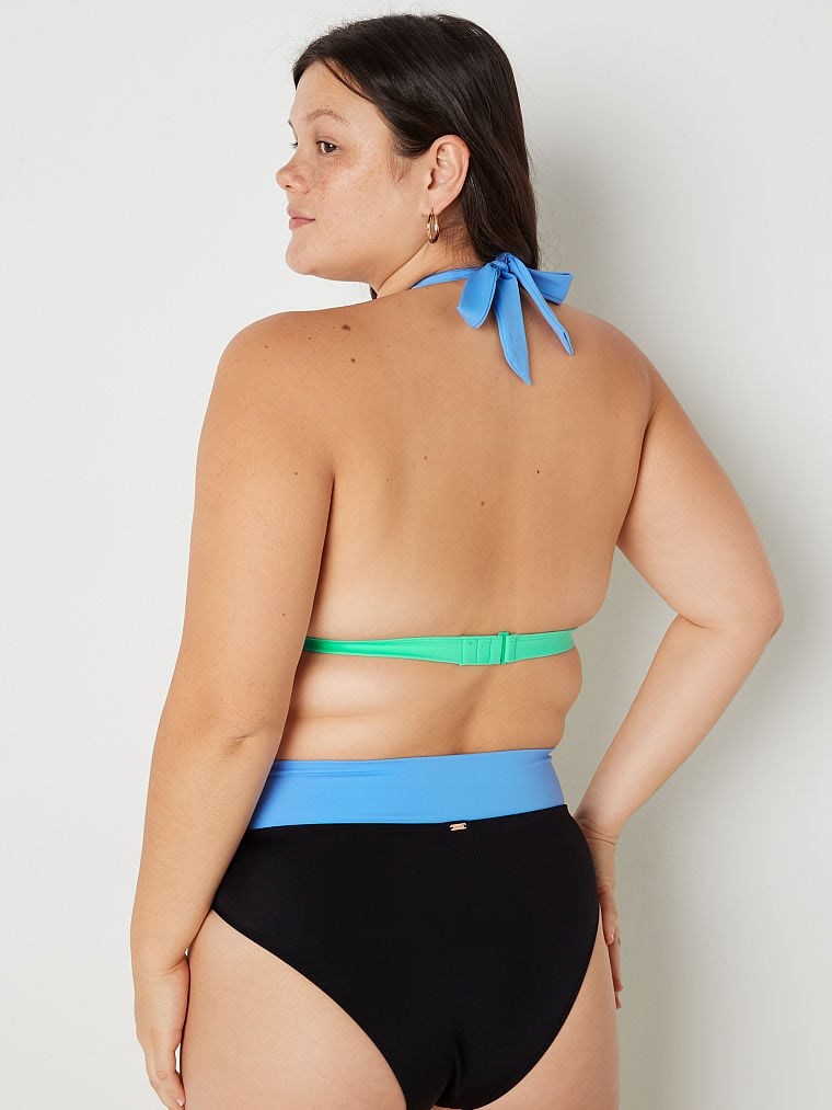 Pink Push Up Dolgulu Ucgen Bikini Ustu arka görünümü