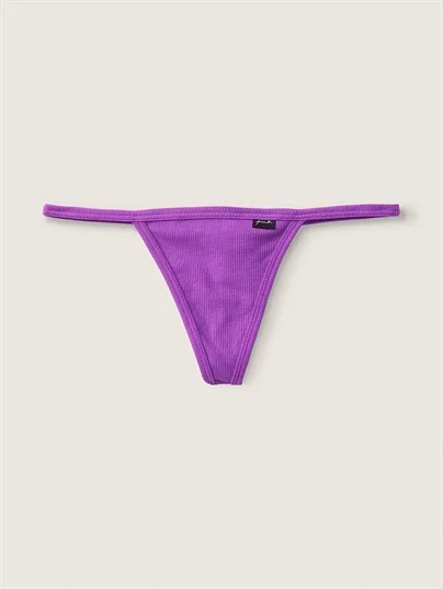 Pink Pamuk V String Kulot ön görünüm