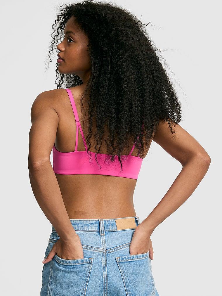 Pink Relay Kare Yaka Sporcu Sütyeni arka görünümü