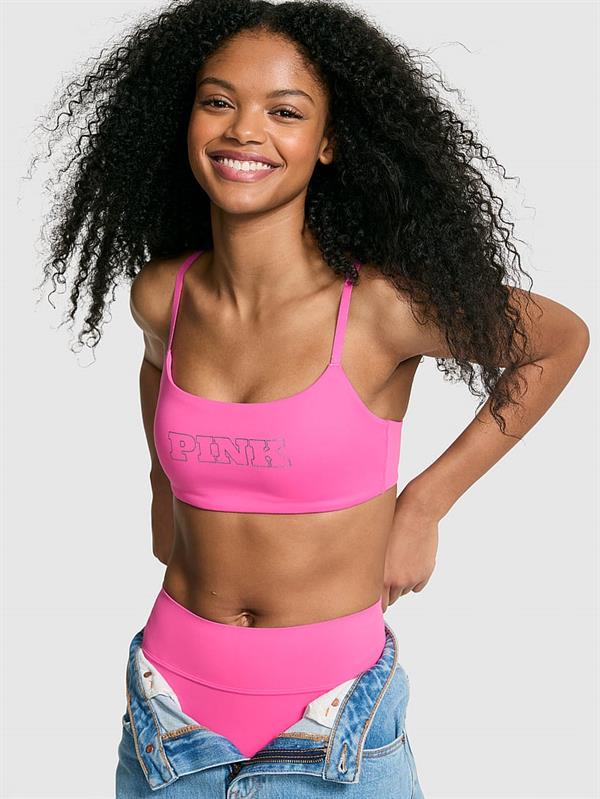 Pink Relay Kare Yaka Sporcu Sütyeni