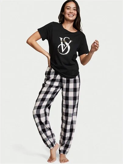 Flanel Jogger Tee Jama
