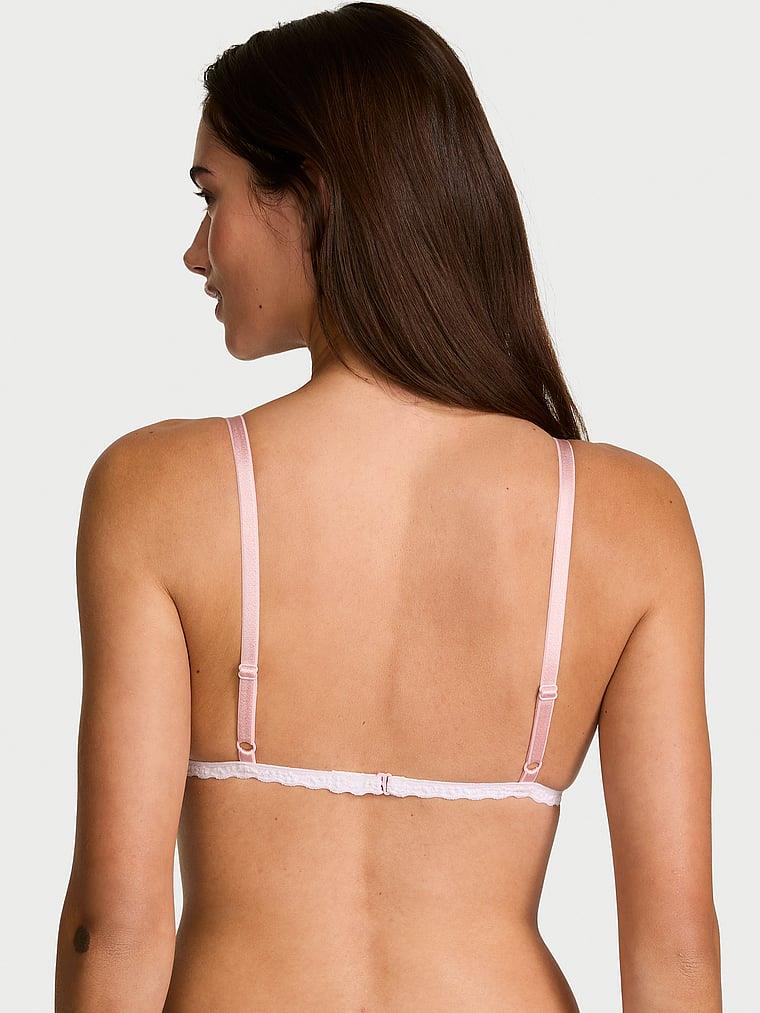 Dantelli Desteksiz Ucgen Bralet arka görünüm
