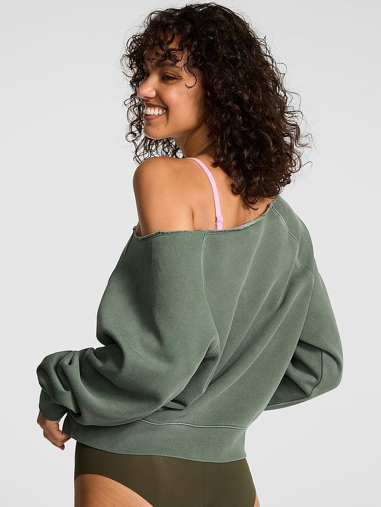 Pink Ivy Omzu Acik Sweatshirt arka görünümü