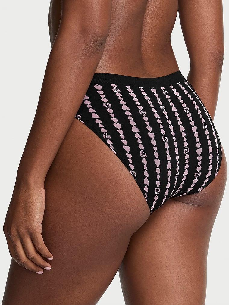 Seamless Kalp Cizgili Bikini Kulotu arka görünümü