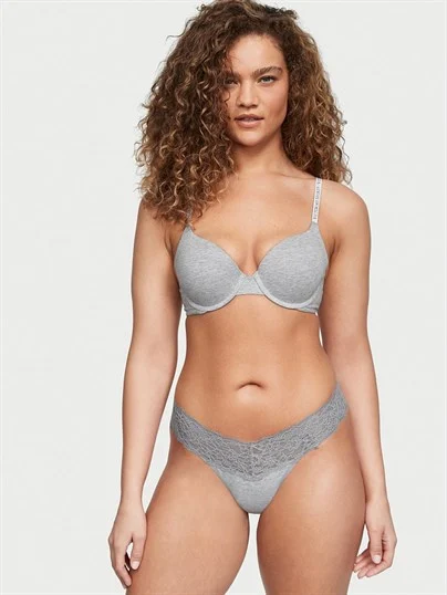 Posey Beli Dantelli Pamuklu Tanga ön görünüm