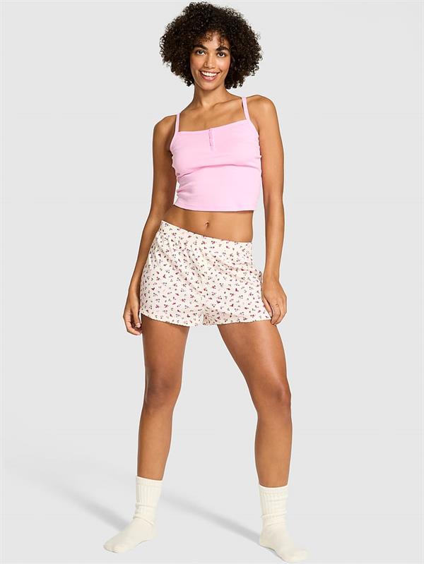Pink Pointelle Boxer Sort