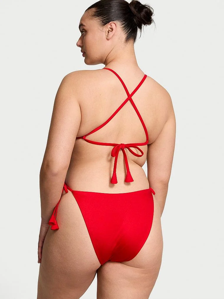 Rosette Işıltılı Ucgen Bikini Ustu arka görünüm