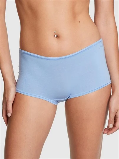 Pink Pamuklu Boyshort Kulot ön görünüm