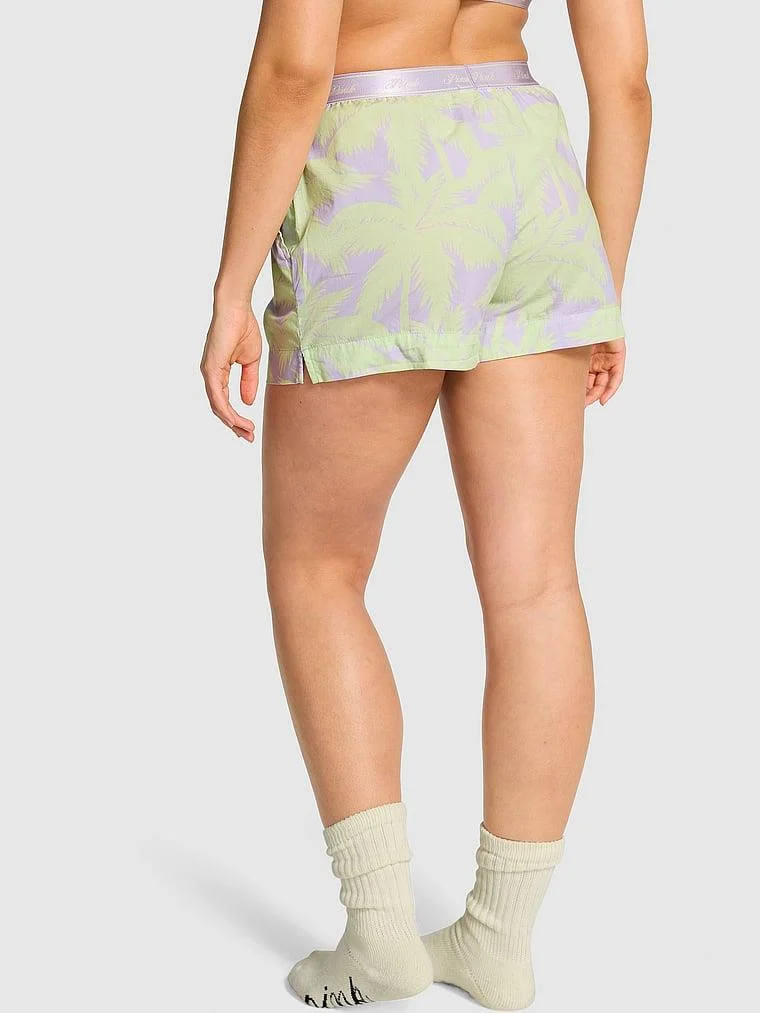 Pink Pamuklu Poplin Boxer arka görünüm