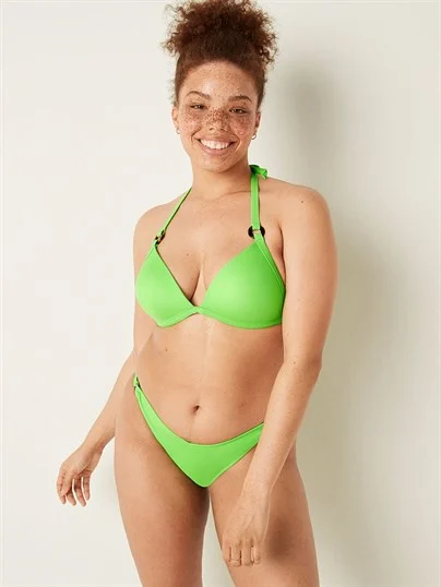 Pink V Model Halkali Mini Bikini Alti