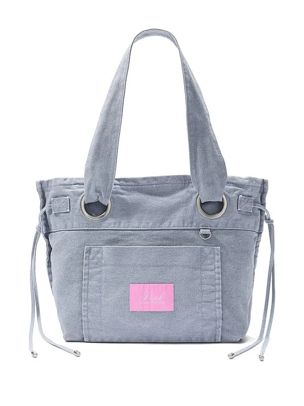 Pink Kanvas Tote Çanta ön görünüm