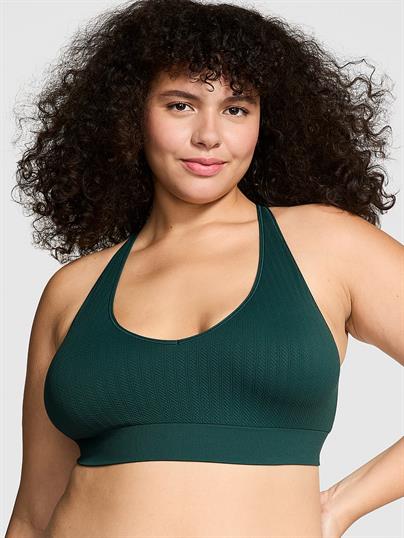 Pink Yumuşak Seamless Dekolteli Bralet ön görünüm