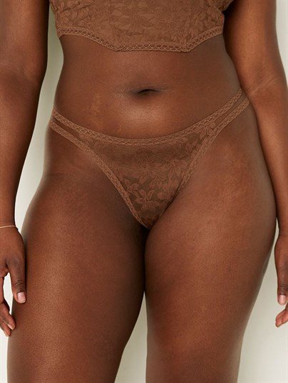Victorias S Secret Pink Dantelli Askili Tanga