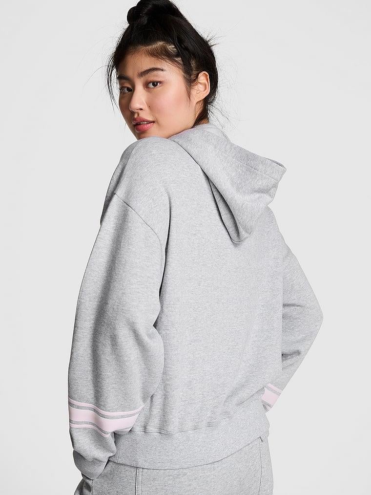 Pink Ivy Kampus Polar Kapusonlu Sweatshirt arka görünümü