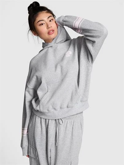 Pink Ivy Kampus Polar Kapusonlu Sweatshirt ön görünüm