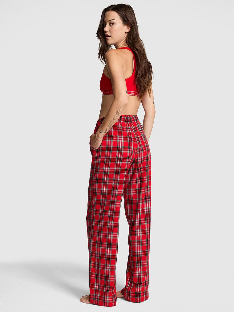 Pink Flanel Pijama Alti arka görünümü