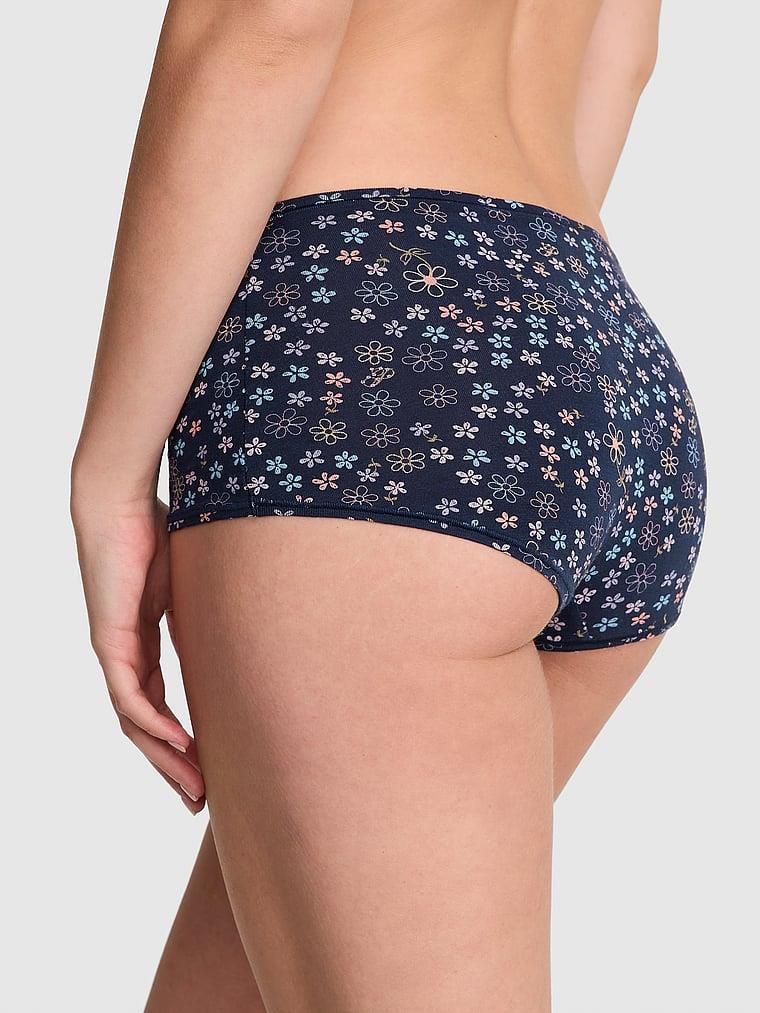 Pink Logolu Pamuklu Boyshort Kulot arka görünümü