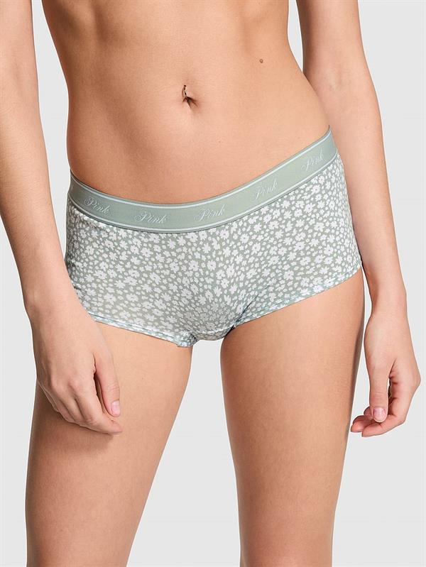 Pink Logolu Pamuklu Boyshort Kulot ön görünüm