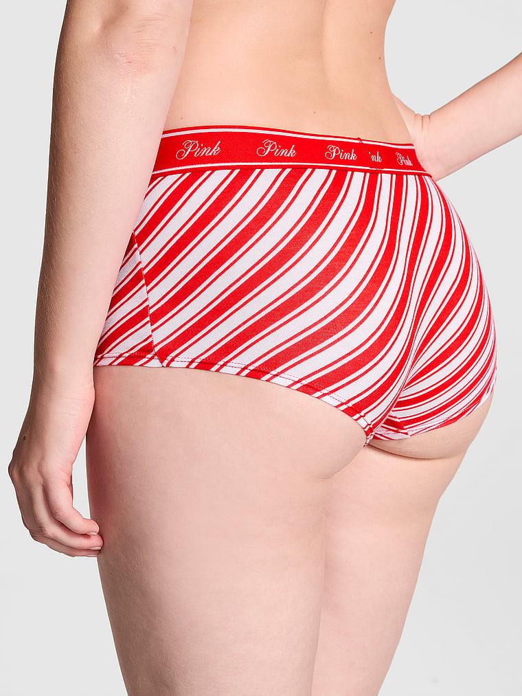 Pink Logolu Pamuklu Boyshort Kulot arka görünümü