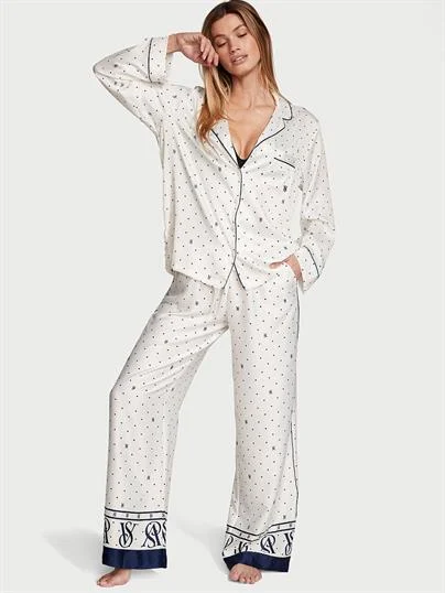 Saten Pijama Takimi ön görünüm