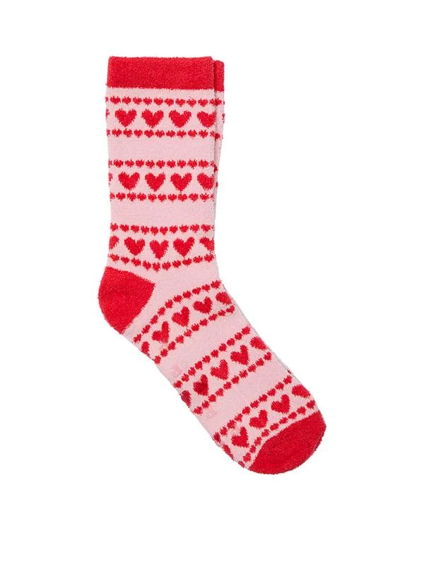 Pink Cozy Crew Corap