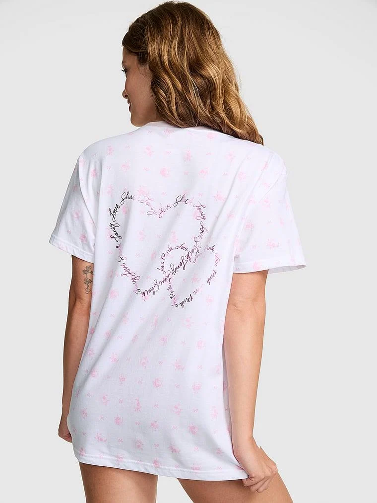 Pink Pink X Loveshackfancy Pamuklu Tisort arka görünüm