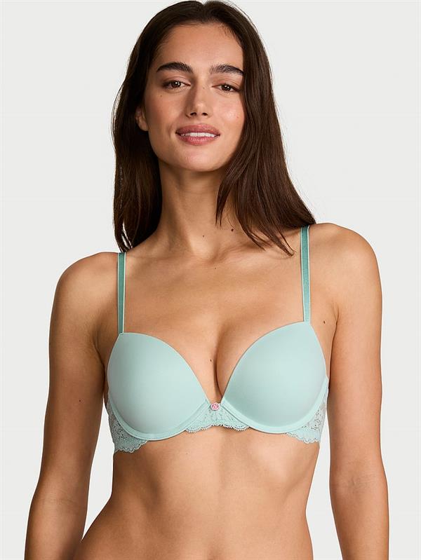 Puruzsuz Dantelli Push Up Sütyen