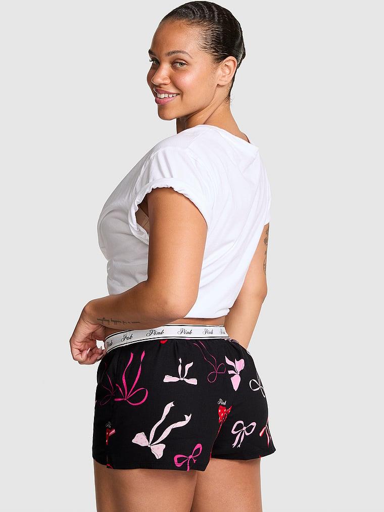 Pink Flannel Pijama Boxer arka görünümü