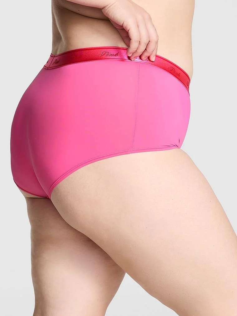 Pink Mikro Logolu Boyshort Kulot arka görünüm