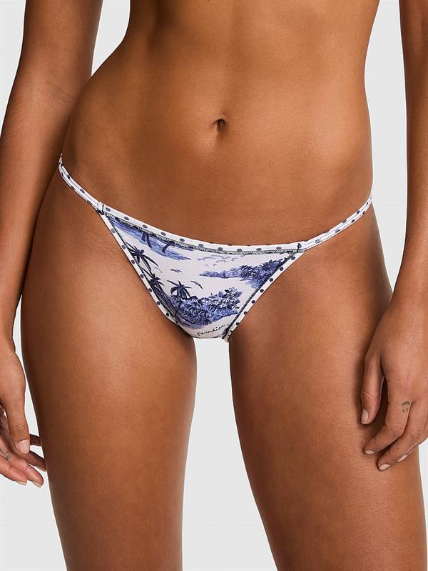 Pink Pamuklu Askili Bikini Kulot
