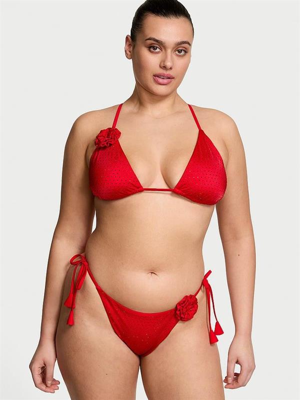 Rosette Işıltılı Askili Cheeky Bikini Alti
