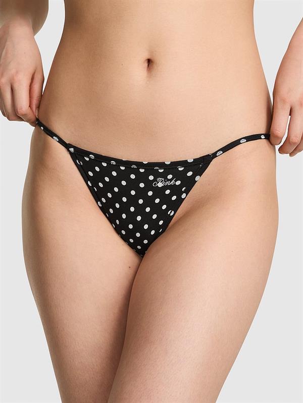 Pink Pamuklu Askili Bikini Kulot