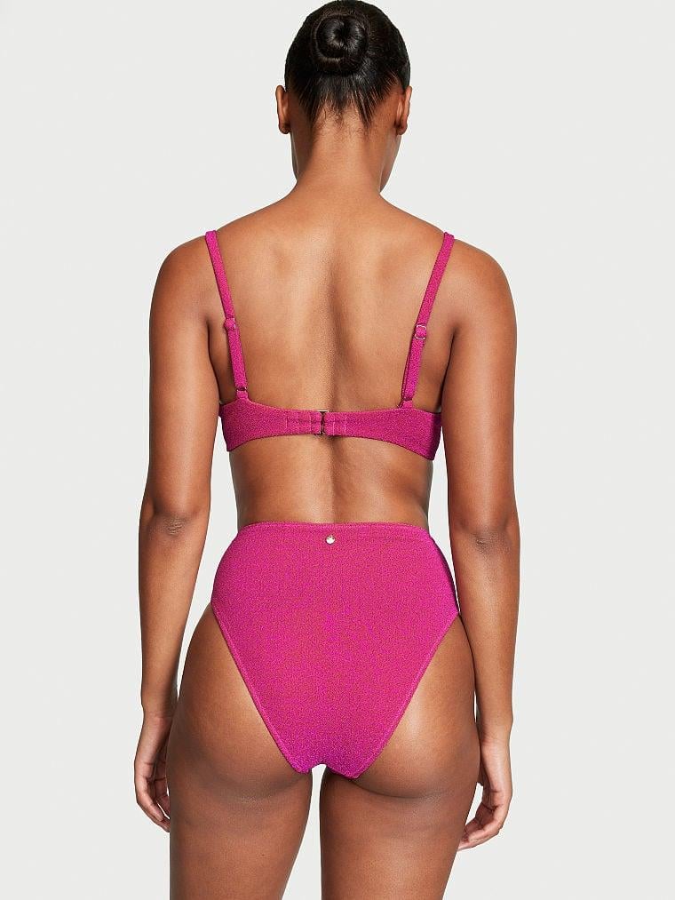 Işıltılı Icon Push Up Bikini Ustu arka görünüm
