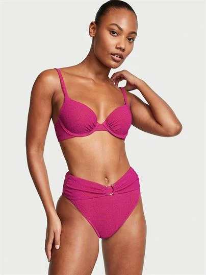 Işıltılı Icon Push Up Bikini Ustu
