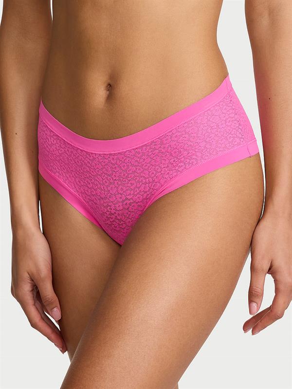 Lazer Kesim Leoparli Dantelli Cheeky Kulot