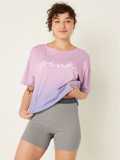 Pink Uyku Tisortu Boxer Takim ön görünüm