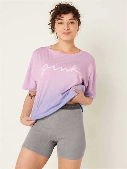 Pink Uyku Tisortu Boxer Takim