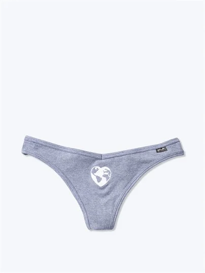 Pink Pamuk Tanga Kulot