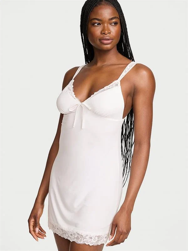 Sosoft Modal Dantelli Bridal Mini Gecelik