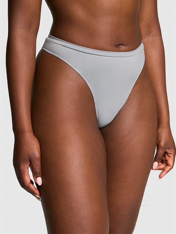 Pink Seamless Derin Bacak Kesim Tanga