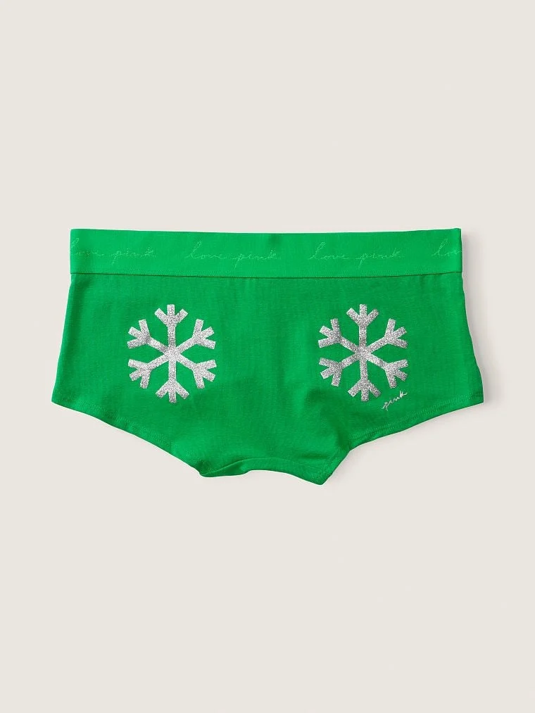 Pink Logo Detayli Boyshort Kulot arka görünüm