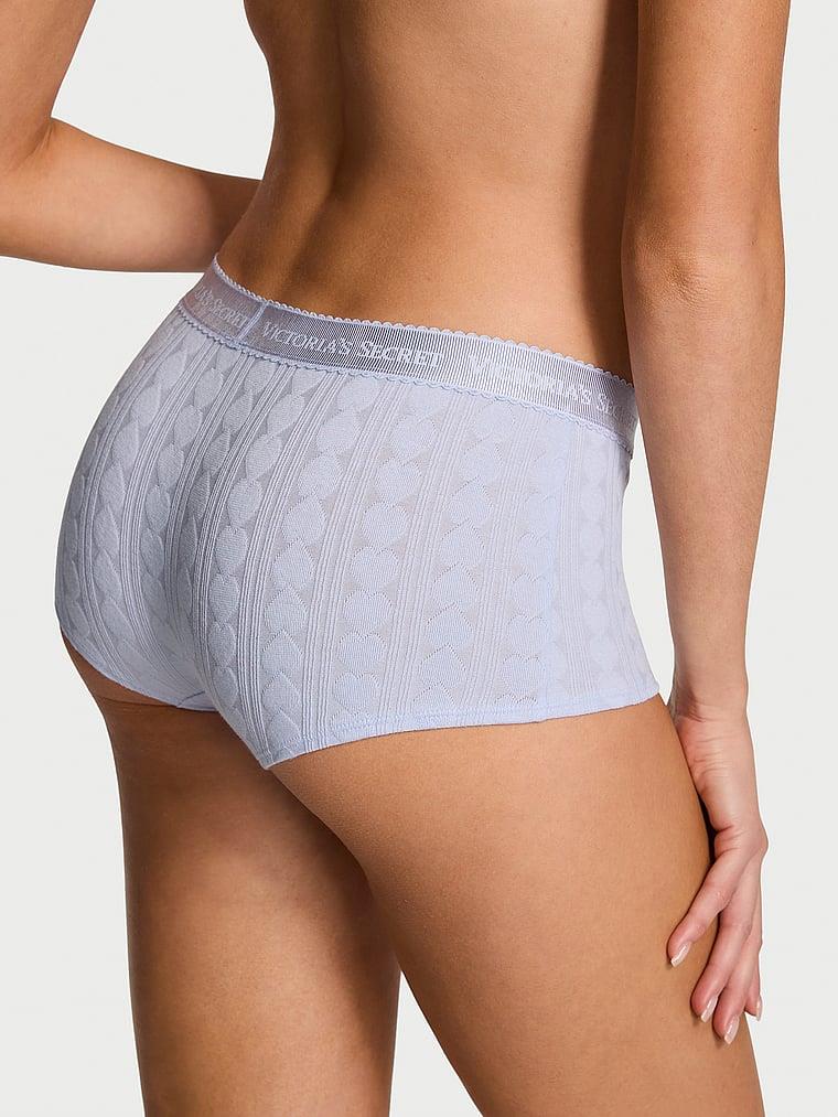 Logo Detayli Kalpli Boyshort Kulot arka görünümü