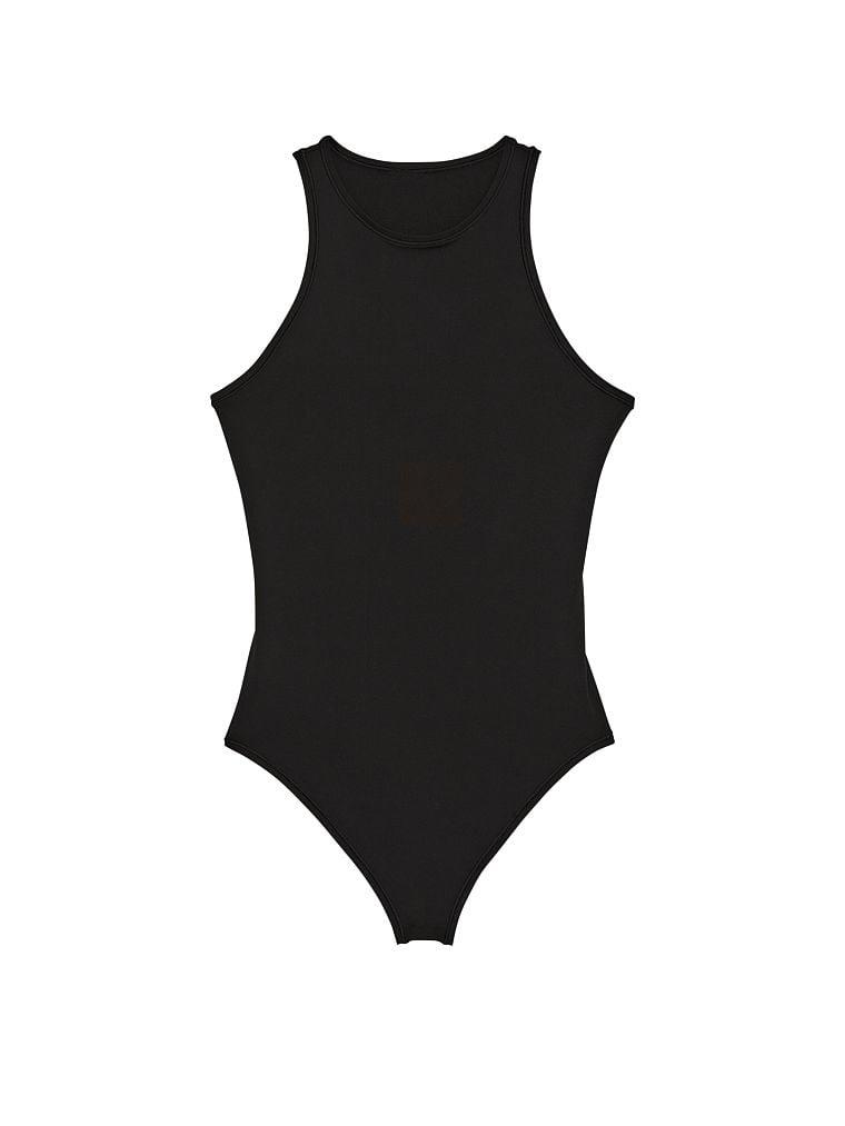 Pink Base Dik Yaka Esnek Bodysuit arka görünümü