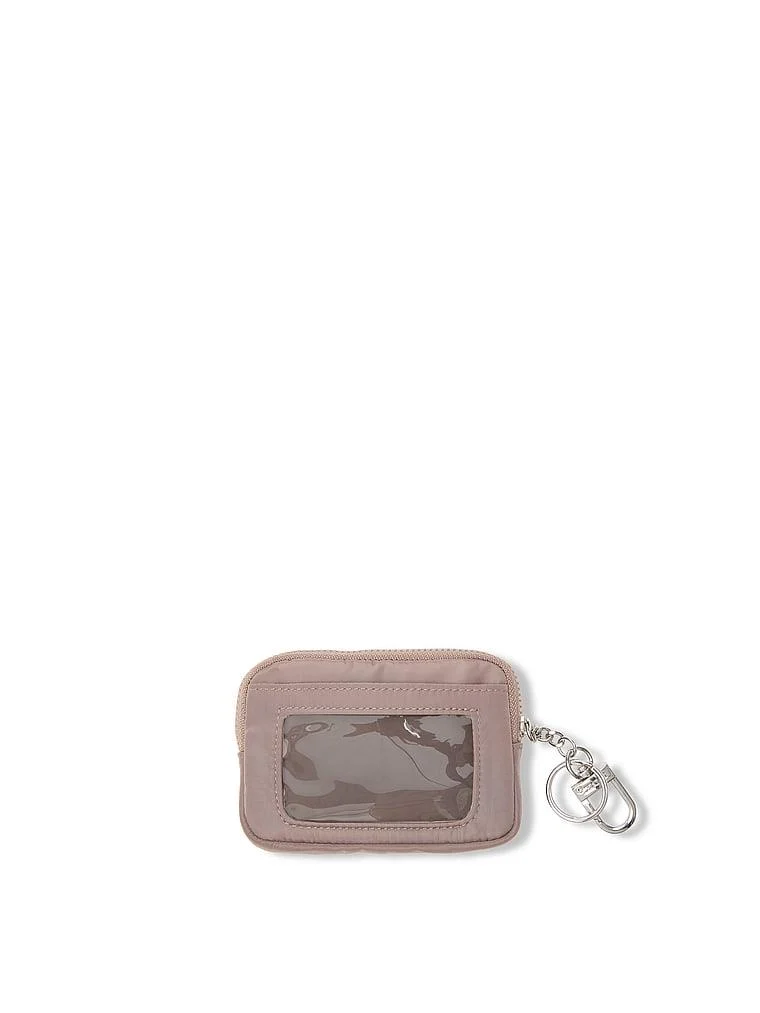 Pink Fermuarli Kartlikli Anahtarlik arka görünüm