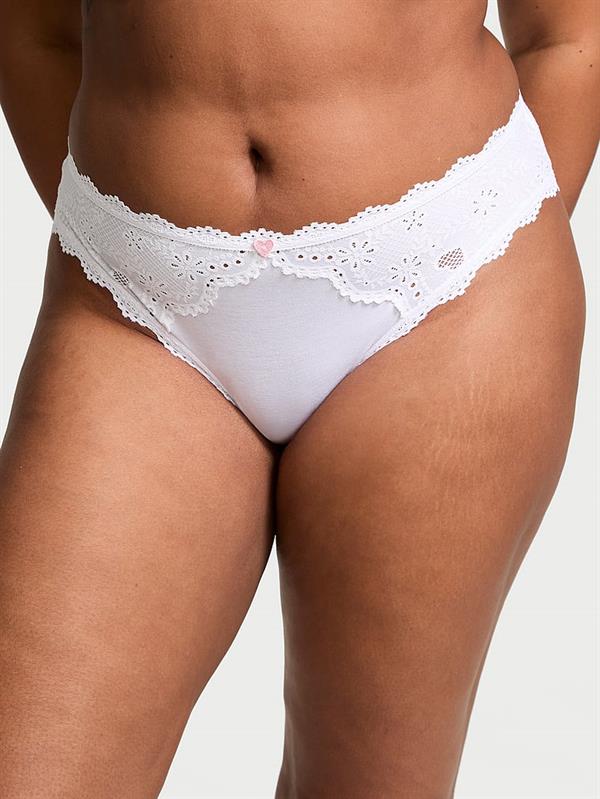 Kalp Biyeli Pamuklu Bikini Kulot